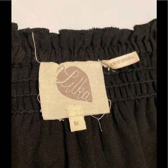 Anthropologie Lilka Black Short Romper Sz M - Picture 6 of 9